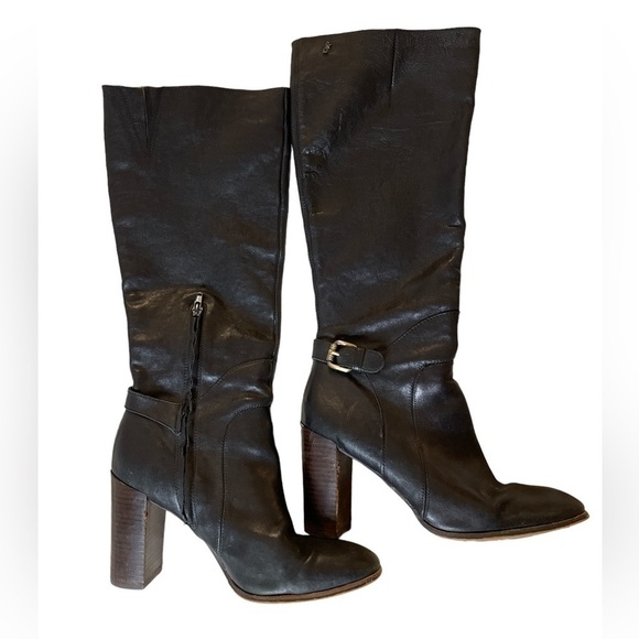 Sam Edelman Tall Leather Heeled Lucy Boots - Picture 1 of 9